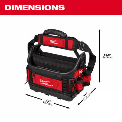 Milwaukee 48-22-8317 PACKOUT 15" Structured Tote - Tool Bag