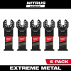 Milwaukee 49-25-1565 1-3/8" NITRUS CARBIDE Extreme Metal Universal Fit Multi-Tool Blades 5PK
