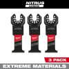 Milwaukee 49-25-1573 1-3/8" NITRUS CARBIDE Extreme Metal Universal Fit Multi-Tool Blade 3PK