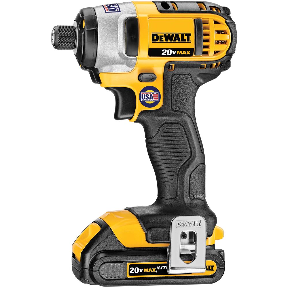 Dewalt DCF885C2 20V MAX LI ION 1 4 IMPACT DRIVER 1.5AH W 2