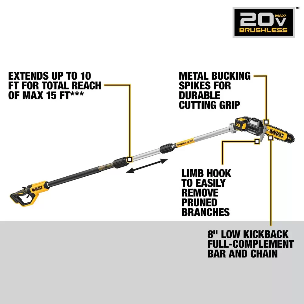 Dewalt dcps620m1 outlet pole saw