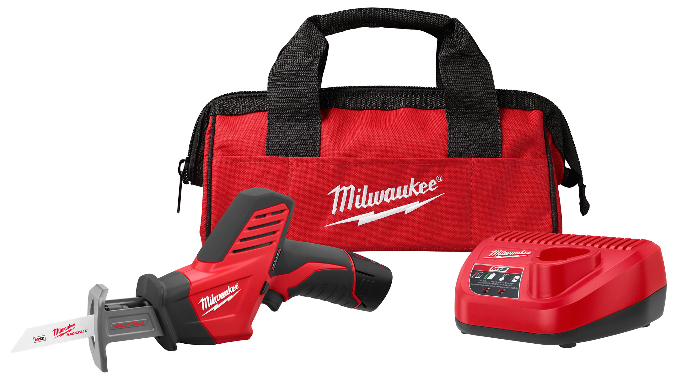 Milwaukee 2420 21 M12 12 Volt Lithium Ion Cordless HACKZALL Reciprocating Saw One Battery Kit Adam s Tarp Tool Ltd