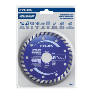 ROK 26422 4-1/2 IN TURBO DIAMOND BLADE