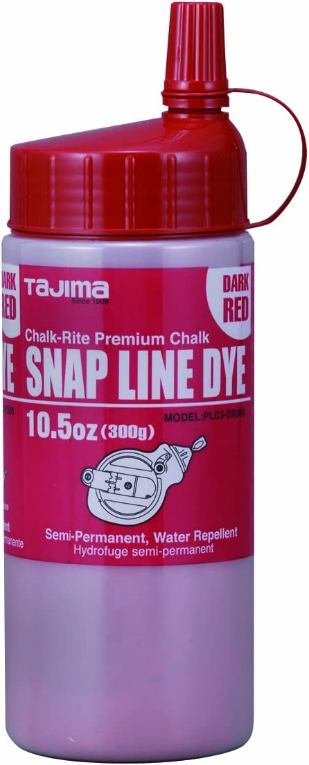 Tajima PLC3-DR300 300G / 10.5oz Dark Red Snap Line Dye