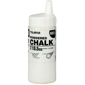 Tajima PLC2-FY300 300G / 10.5oz Hi-Vis Fluorescent Yellow Micro Chalk Line  Powder