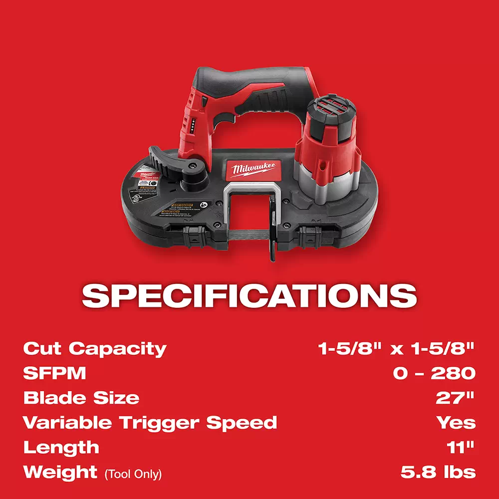 Milwaukee m12 deals portable band saw