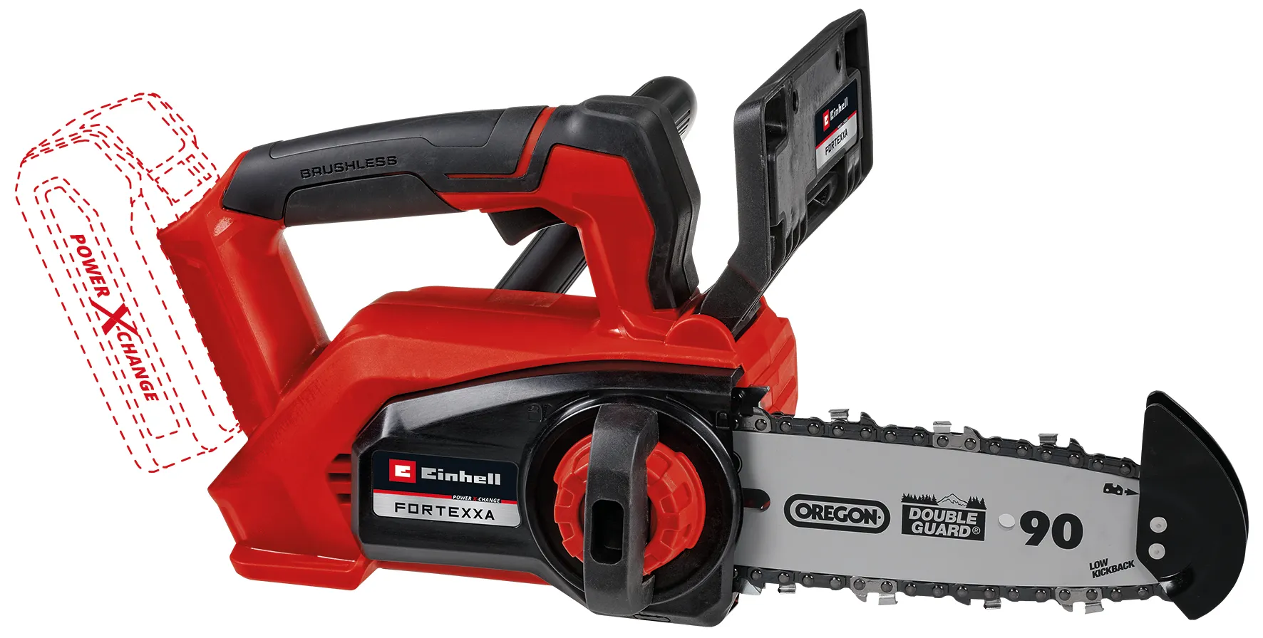 Einhell 4600030 18V 8″ Top handle Cordless Pruning Chain Saw – Brushless  Motor, FORTEXXA 18/20 Li TH BL-Solo