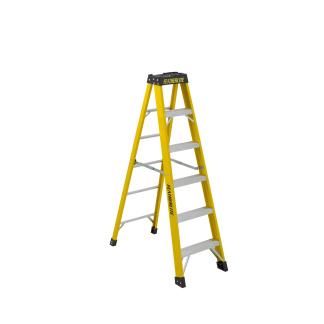 Louisville Ladder FS1504 4ft Fiberglass Step Ladder, 300lb Load Capacity