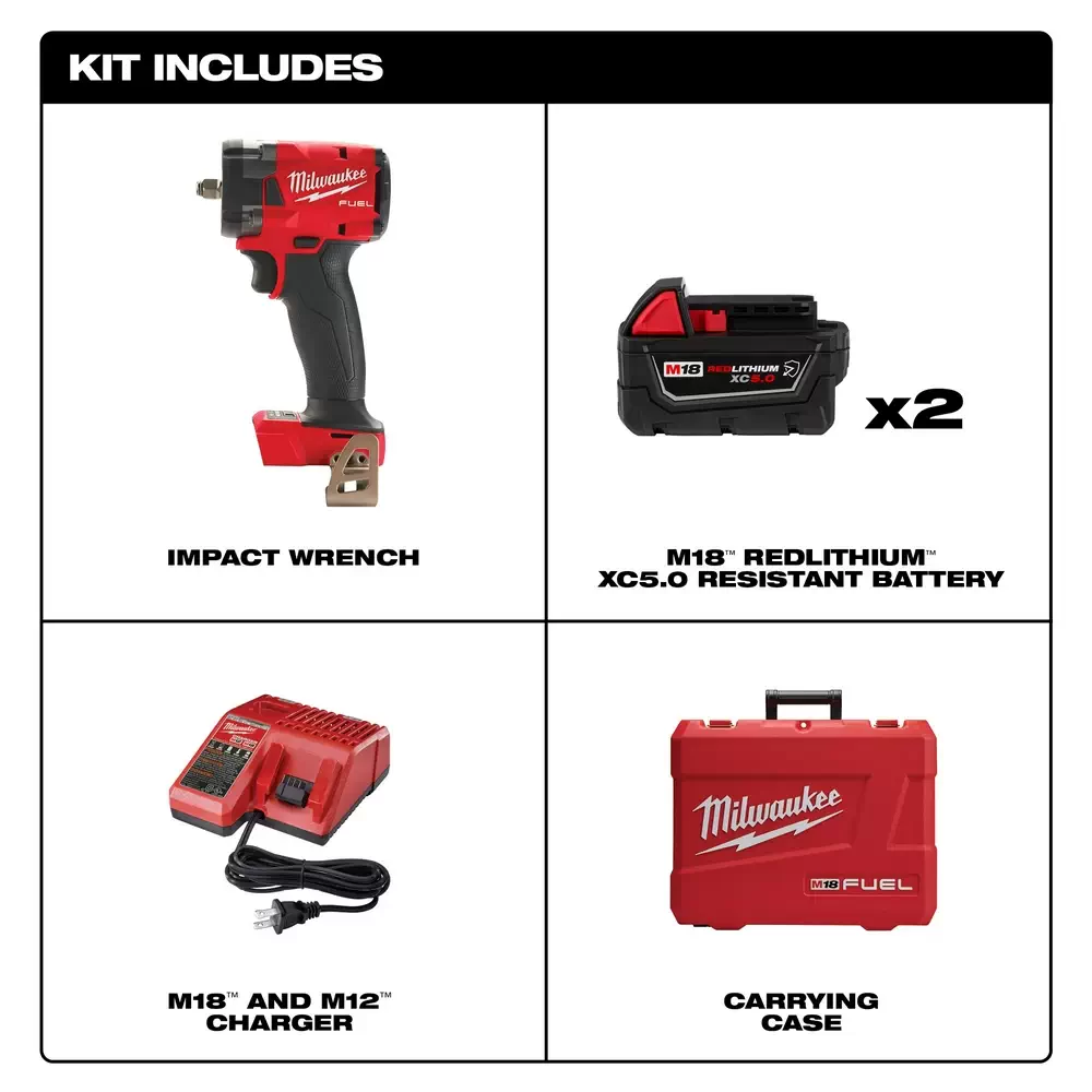 Milwaukee 2854-22R M18 FUEL 18 Volt Lithium-Ion Brushless Cordless