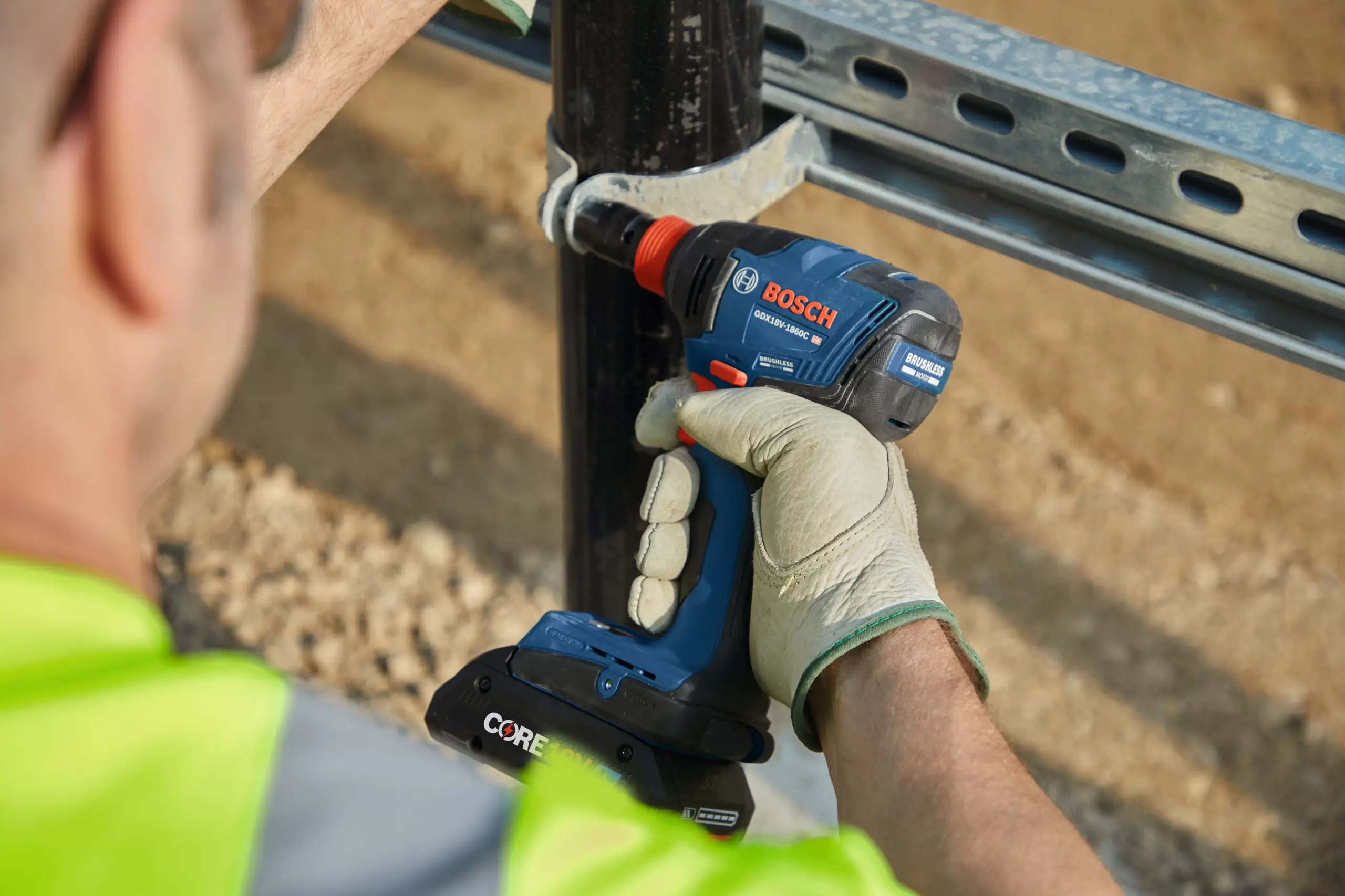 BOSCH GDX18V-1860CB15 18V Cordless Connected-Ready Two-In-One 1/4