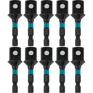 Makita A-99421 ImpactX 2″ Hex to Square Socket Adapter – 1/4″ Hex Shank to 1/2″ Socket for Impact Drivers