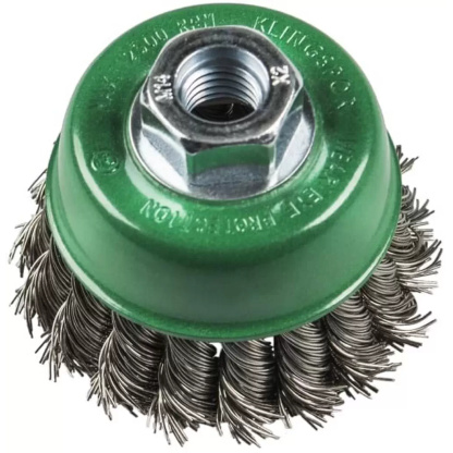 Klingspor 381998 BT 600 Z 2-3/4" X 5/8"-11 Stainless Knotted Wire Cup Brush