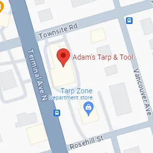 Adams Tarp & Tool Nanaimo, Servicing the Central Island Area