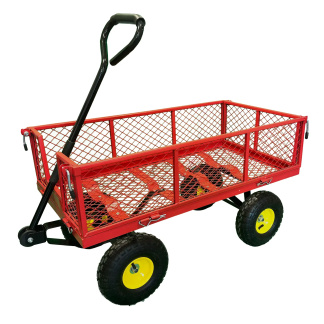 Centrix 70308 Red Mesh Lawn & Garden Cart