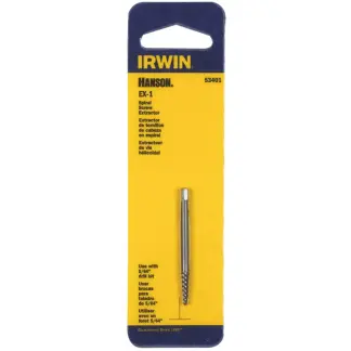 Irwin 53401 Hanson EX-1 Spiral Flute Screw Extractor
