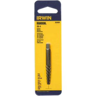Irwin 53404 Hanson EX-4 Spiral Flute Screw Extractor