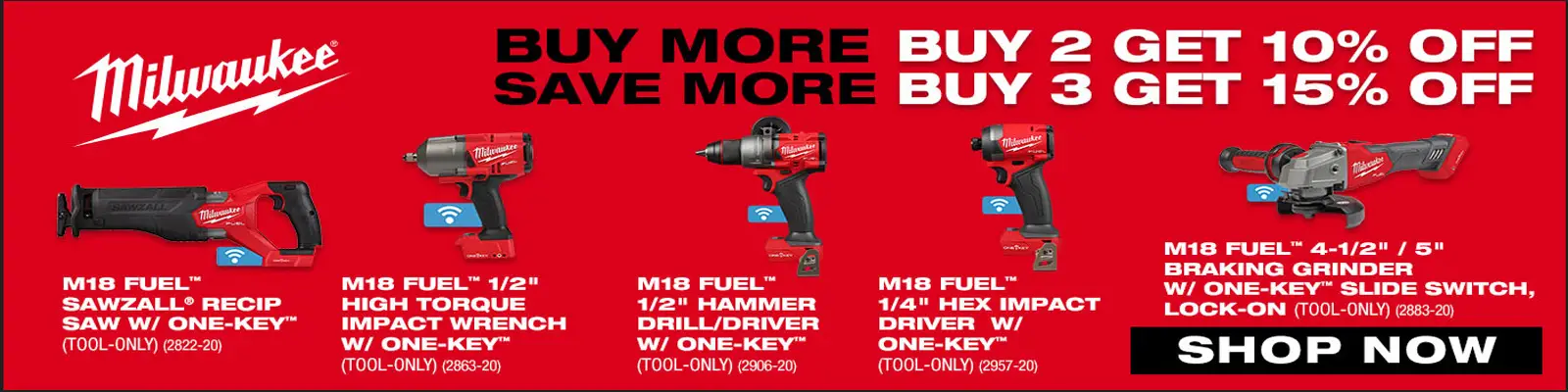 Milwaukee Buy More Save More