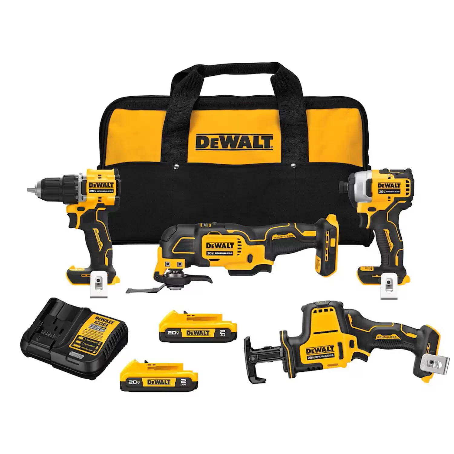 Dewalt Dck D Pc V Max Atomic Brushless Combo Kit Ah Batteries Adam S Tarp Tool Ltd